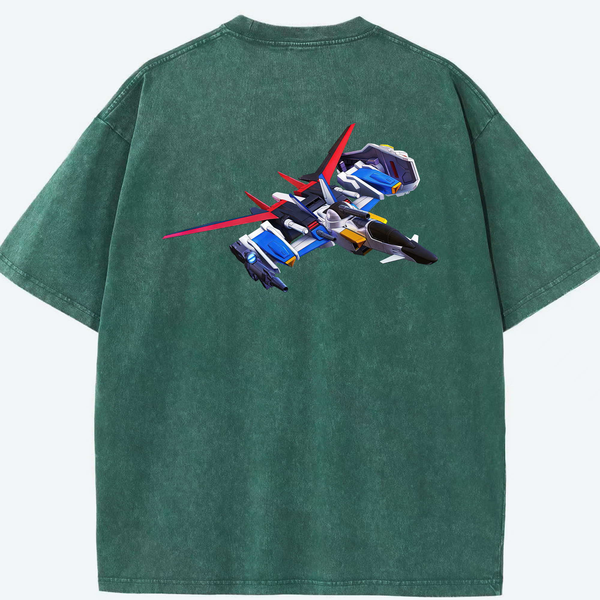 （画像用） 機動戦士ガンダム Mobile Suit Gundam 綿100% ヴィンテージ風 半袖Tシャツ（背面プリント）